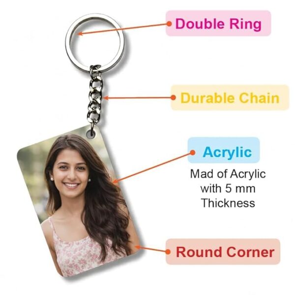 Customized Acrylic Photo Keychain