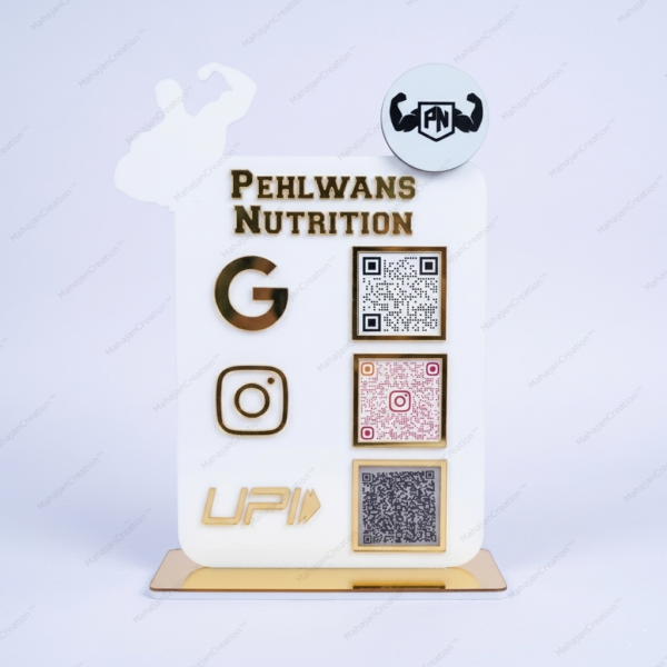Customized Gym QR Code Stand