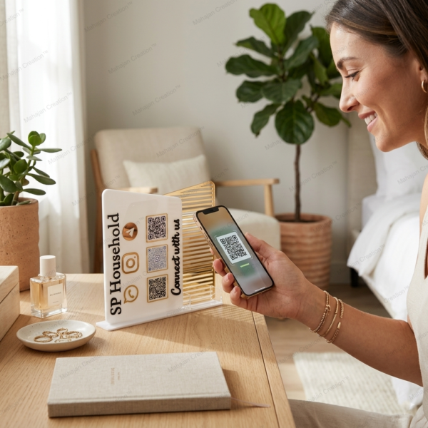 Business Qr Code Display Stand Acrylic