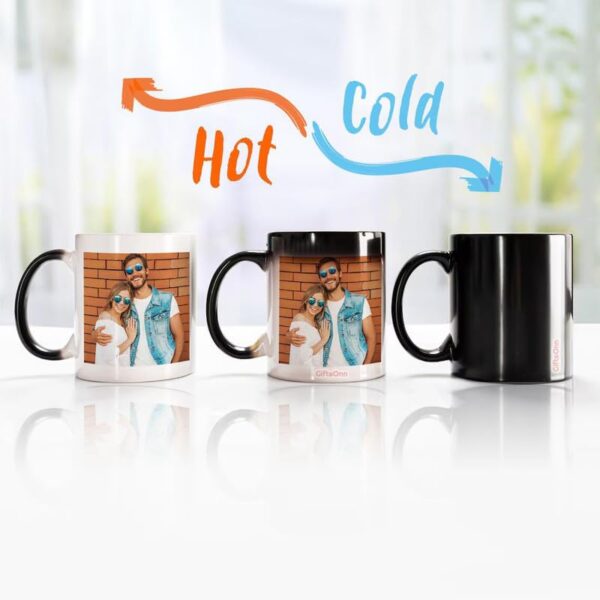 Black Magic Mug With Photo Reveal Effect,