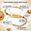 Custom Brass Rakhi With Name
