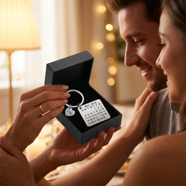 Custom Calendar Keychain Gift