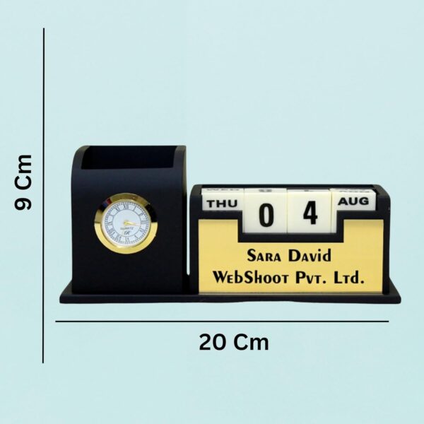 Custom Desk Organizer With Calendar And Mobile Holder