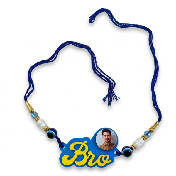 Custom Rakhi for Brother With Photo and Text