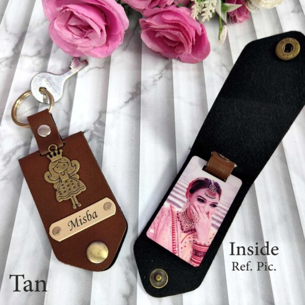 Dodge Personalized Keychain With Photo And Name