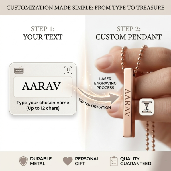 Engraved Name Pendant Gift