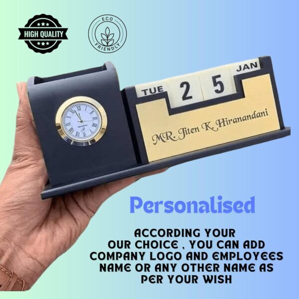 Personalized Office Desk Organizer With Name Engraving