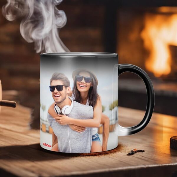 Personalized Photo Mug With Heat Change Design