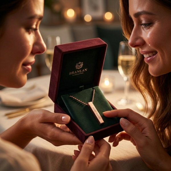 Personalized Rose Gold Name Pendant