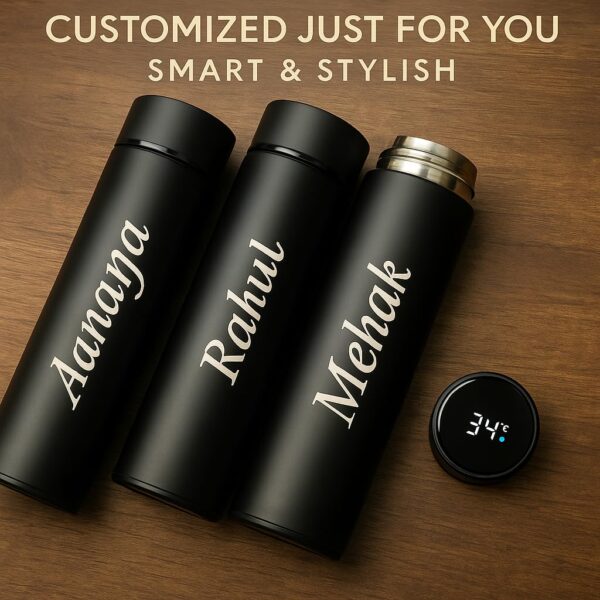 Stylish Smart Bottle With Temperature Display