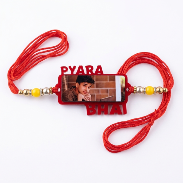 personalised bhai rakhi with photo