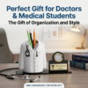 Custom Doctor Gift With Clock And Pen Holder