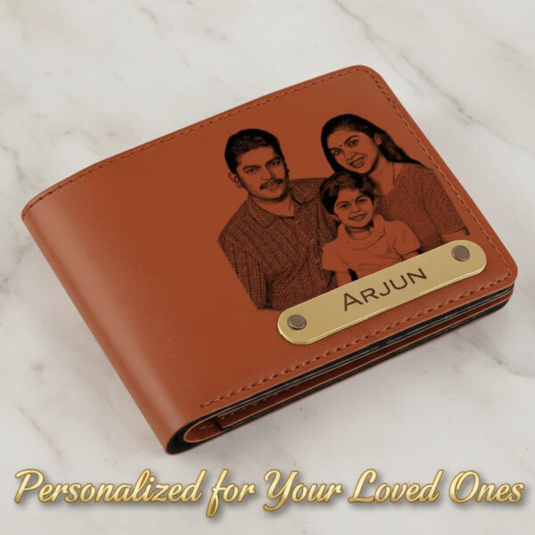 Custom Image Wallet Gift For Men With Name Custom Image Wallet Gift For Men With Name