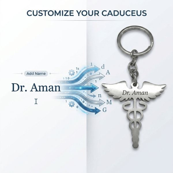 Custom Stainless Steel Medical Keychain Gift