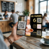 Customized Acrylic QR Code Standee For Restaurant