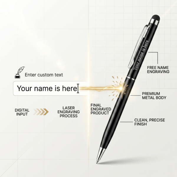 Customized Metal Pen With Name Engraving For Office Use