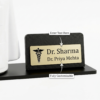 Doctor Name Engraved Desk Organizer Gift Idea
