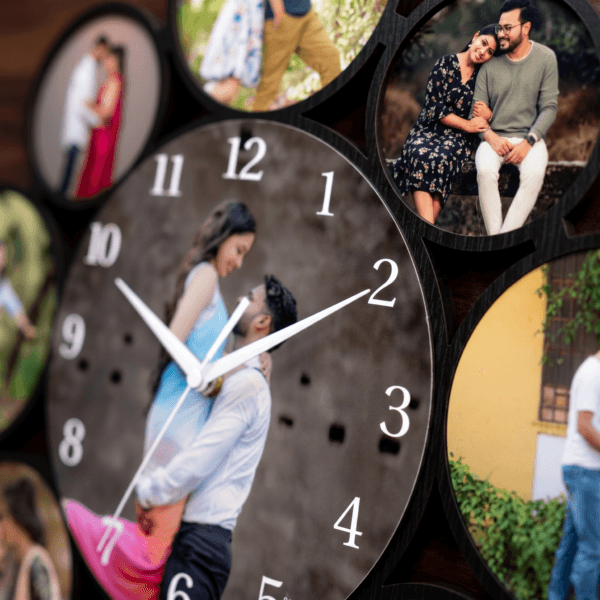 Personalized Photo Frame Clock For Living Room Décor