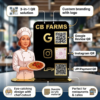 QR Code Standee For Menu Payment And Reviews