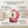 Couple Dome Showpiece with Light Couple Dome Showpiece with Light