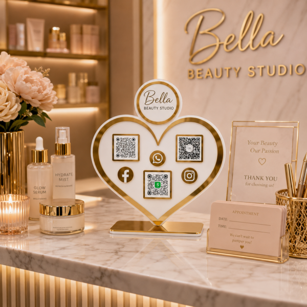 Boutique Counter QR Stand