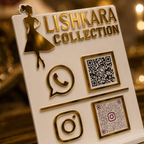 Boutique QR Code Display Stand Boutique QR Code Display Stand