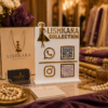 Custom Gold Acrylic QR Stand Custom Gold Acrylic QR Stand