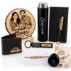 Custom Name Rakhi Hamper With Wallet And Bottle