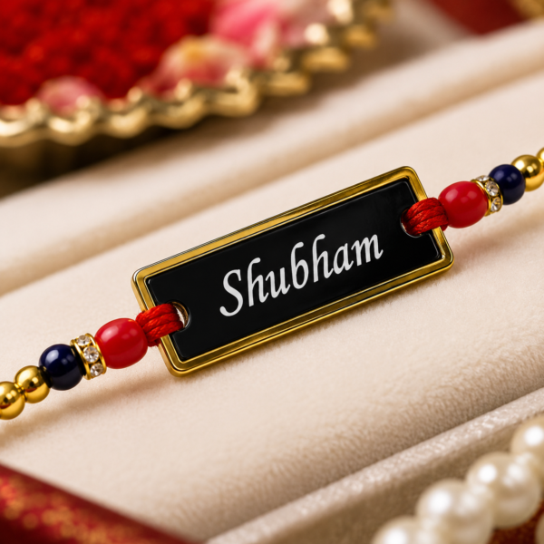 Customized Acrylic Rakhi With Name For Brothe Customized Acrylic Rakhi With Name For Brothe