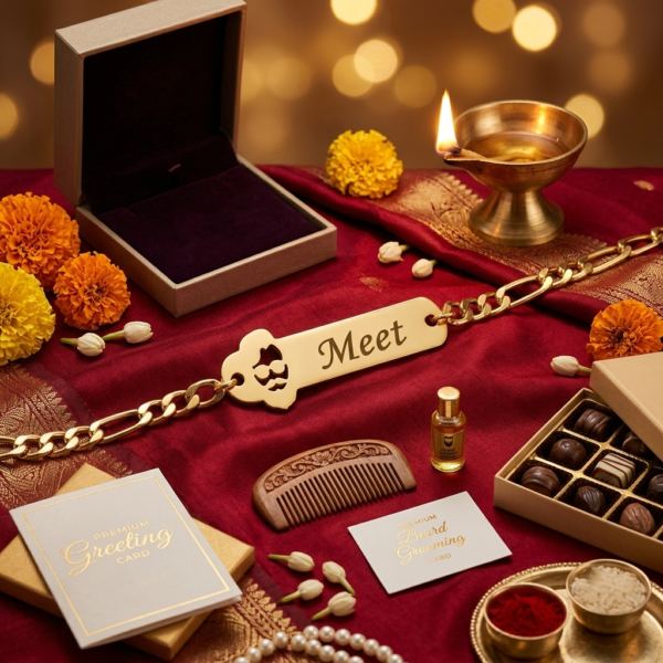 Customized Beard Rakhi With Name For Brother Customized Beard Rakhi With Name For Brother