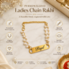 Customized Ladies Chain Rakhi With Name For Sister