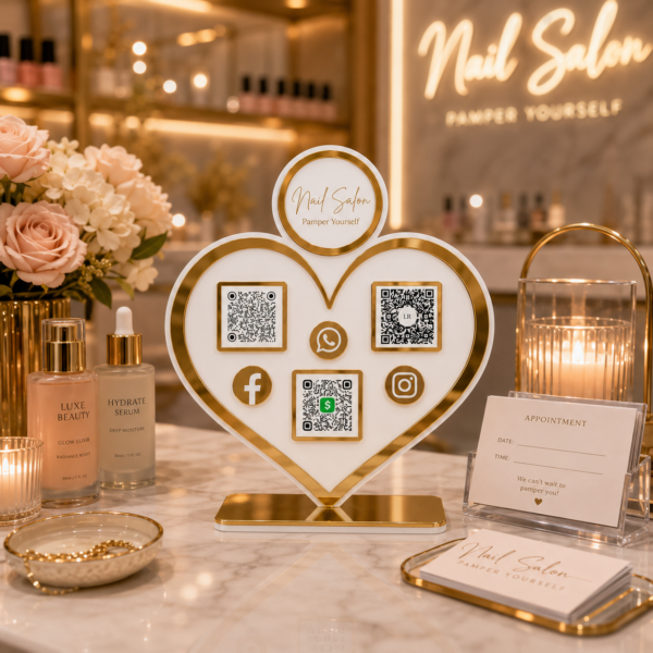 Heart Shaped QR Code Stand
