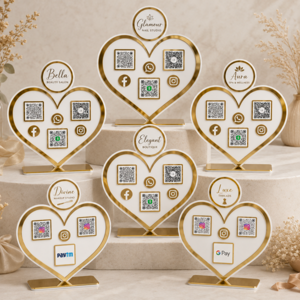 Luxury Acrylic QR Stand
