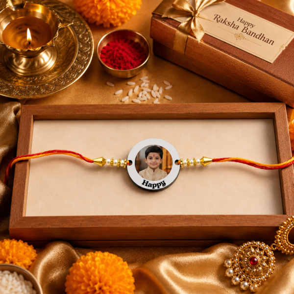 MDF Photo Rakhi For Raksha Bandhan Celebration MDF Photo Rakhi For Raksha Bandhan Celebration