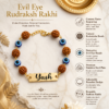 Personalized Evil Eye Bracelet Rakhi For Brother Personalized Evil Eye Bracelet Rakhi For Brother