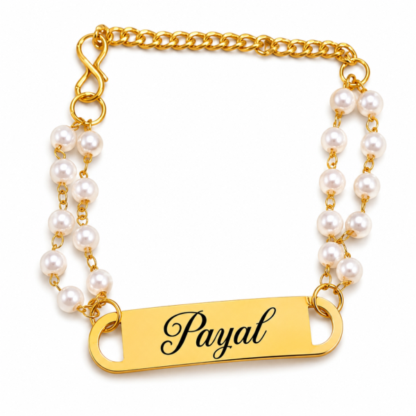 Personalized Pearl Bracelet Rakhi For Women