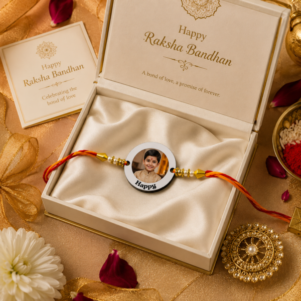 Personalized Picture Rakhi With Custom Photo And Name Personalized Picture Rakhi With Custom Photo And Name