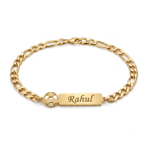 Premium Sports Rakhi With Custom Name Plate Premium Sports Rakhi With Custom Name Plate