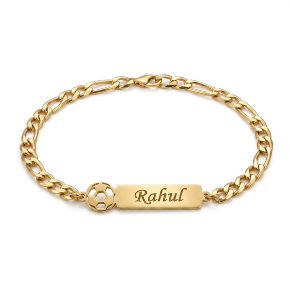 Premium Sports Rakhi With Custom Name Plate Premium Sports Rakhi With Custom Name Plate