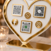 Salon QR Code Display Stand